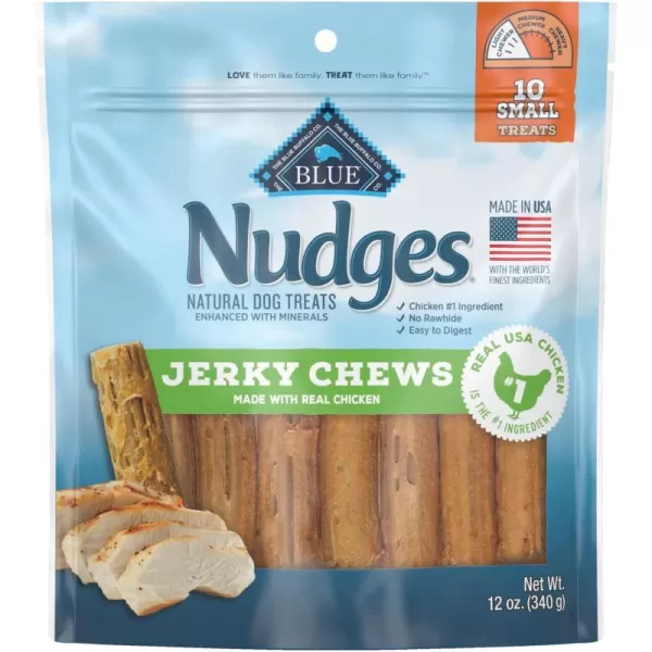 imageBlue Buffalo Nudges Jerky Chews Natural Dog TreatsBlue Buffalo Nudges Jerky Chews Natural Dog Treats