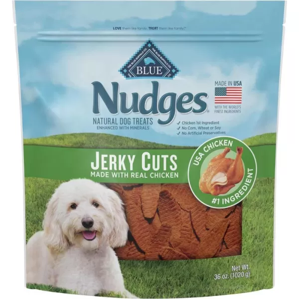 imageBlue Buffalo Nudges Jerky Cuts Natural Dog TreatsChicken 225 Pound Pack of 1