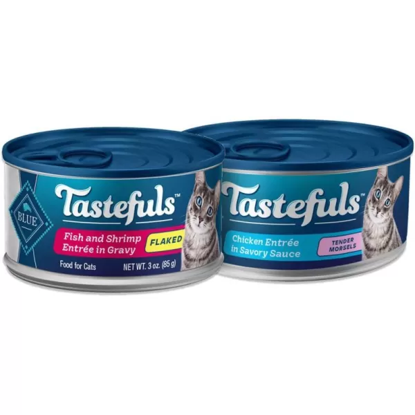 imageBlue Buffalo Tastefuls Natural Flaked and Tender Wet Cat Food Variety Bundle Fish amp Shrimp and ChickenBlue Buffalo Tastefuls Natural Flaked and Tender Wet Cat Food Variety Bundle Fish amp Shrimp and Chicken
