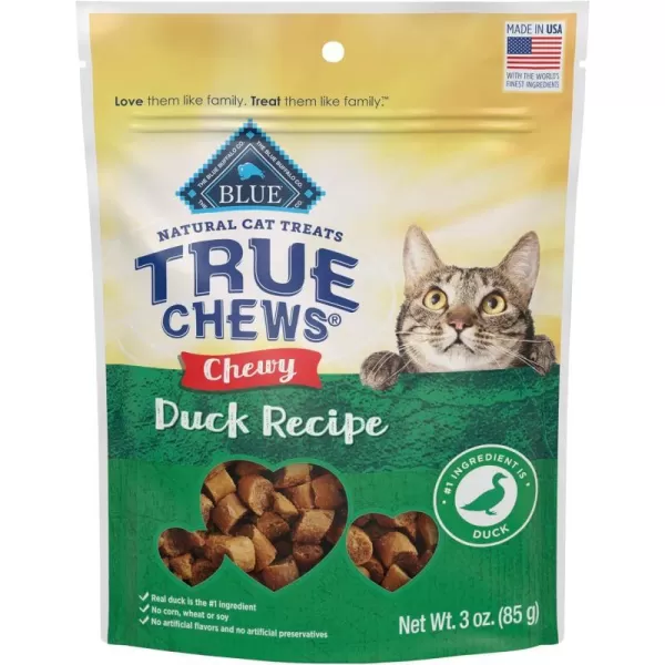 imageBlue Buffalo True Chews Natural Chewy Cat Treats Duck 3 oz bagDuck