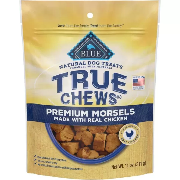 imageBlue Buffalo True Chews Premium Morsels Natural Dog Treats Chicken 11 oz bagChicken 11 Ounce Pack of 1