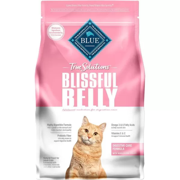 imageBlue Buffalo True Solutions Blissful Belly Natural Digestive Care Adult Dry Cat Food Chicken 11lbDry Cat Food Chicken 35 Pound Pack of 1
