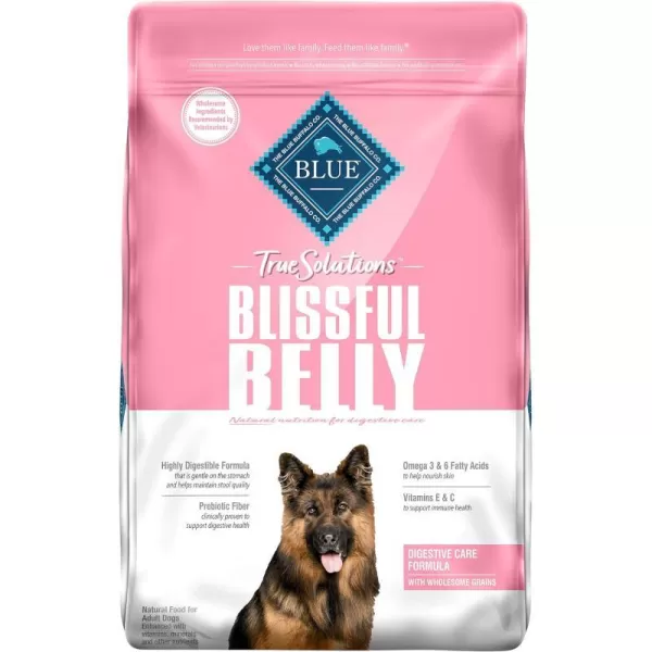 imageBlue Buffalo True Solutions Blissful Belly Natural Digestive Care Adult Dry Dog Food Chicken 24lbChicken Dry Dog Food 11 Pound Pack of 1