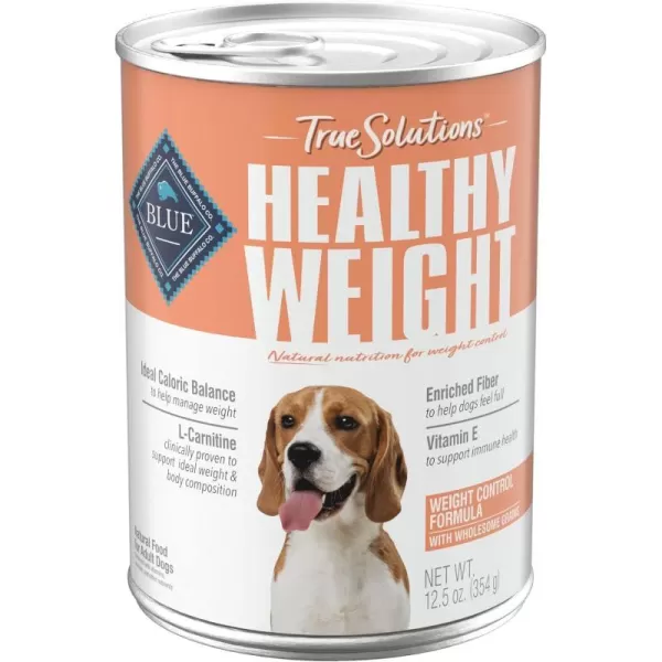 imageBlue Buffalo True Solutions Healthy Weight Natural Weight Control Adult Wet Dog Food Chicken 125oz cans Pack of 12Blue Buffalo True Solutions Healthy Weight Natural Weight Control Adult Wet Dog Food Chicken 125oz cans Pack of 12