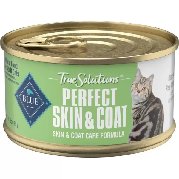 imageBlue Buffalo True Solutions Perfect Skin amp Coat Natural Adult Wet Cat Food Whitefish 3oz cans Pack of 24Wet Cat Food Whitefish 3 Ounce Pack of 24