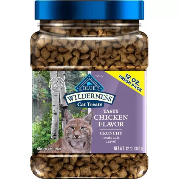 imageBlue Buffalo Wilderness Crunchy Cat Treats Salmon 2oz Bag 12 PackChicken 12 Ounce Pack of 1