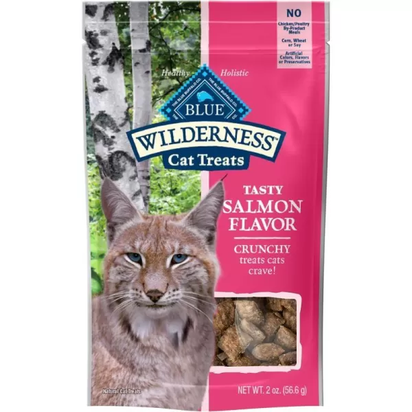 imageBlue Buffalo Wilderness Crunchy Cat Treats Salmon 2oz Bag 12 PackSalmon 2 Ounce Pack of 12