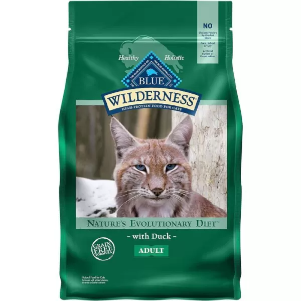 imageBlue Buffalo Wilderness High Protein Natural Adult Dry Cat Food Duck 5lbDuck 5 Pound Pack of 1