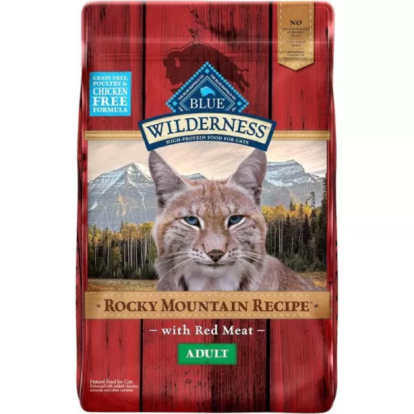 imageBlue Buffalo Wilderness High Protein Natural Adult Dry Cat Food Duck 5lbRed Meat 10 Pound Pack of 1