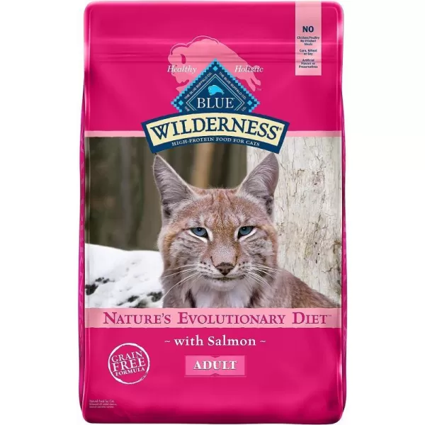 imageBlue Buffalo Wilderness High Protein Natural Adult Dry Cat Food Duck 5lbSalmon 11 Pound Pack of 1