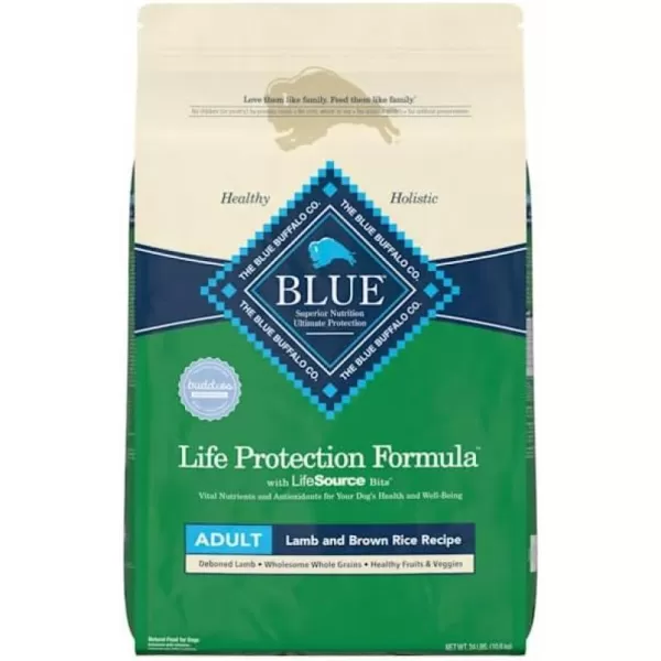 imageBlue Buffalo Wilderness High Protein Natural Adult Healthy Weight Dry Dog Food Chicken 45lbLamb 2424 LB