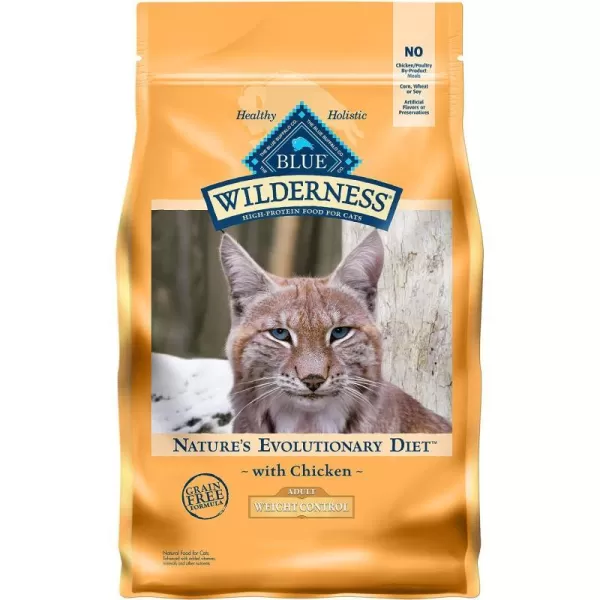 imageBlue Buffalo Wilderness High Protein Natural Adult Weight Control Dry Cat Food Chicken 5lbChicken 5 Pound Pack of 1