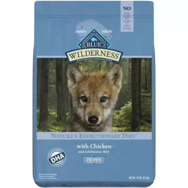 imageBlue Buffalo Wilderness Rocky Mountain Recipe High Protein Natural Puppy Dry Dog Food Red Meat 22lbDry Dog Food Chicken Grain Free 11 Pound Pack of 1