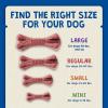 imageBlue Buffalo Dental Bones Large Natural Dental Chew Dog Treats Bag Jumbo PackLarge Bones For Dogs 50 lbs
