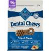 imageBlue Buffalo Dental Chews Medium Natural Dog Treats Chicken ampamp Spearmint 345oz Bag 42 CountLarge Bones For Dogs 50 lbs