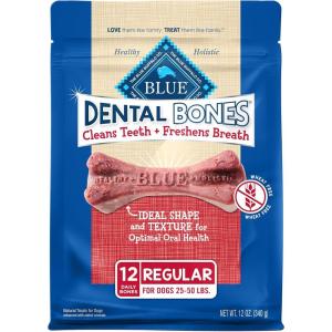 imageBlue Buffalo Dental Bones Regular Natural Dental Chew Dog Treats Bag Jumbo Pack 36oz BagUnflavored