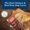 imageBlue Buffalo Homestyle Recipe Senior Wet Dog Food Made with Natural Ingredients Chicken Dinner with Garden Vegetables 125oz Cans 12 CountChicken  Beef