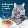 imageBlue Buffalo Tastefuls Flaked Wet Cat Food Variety Pack Made with Natural Ingredients Tuna Chicken Fish ampamp Shrimp 3oz Cans 12 Count 4 of EachChicken