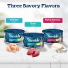 imageBlue Buffalo Tastefuls Flaked Wet Cat Food Variety Pack Made with Natural Ingredients Tuna Chicken Fish ampamp Shrimp 3oz Cans 12 Count 4 of EachVariety Pack Tuna  Chicken  Fish  Shrimp