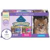 imageBlue Buffalo Wilderness Natural High Protein Grain Free Salmon Pate Wet Food for Kittens 3 oz Case of 24Variety Pack Chicken  Salmon