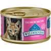 imageBlue Buffalo Wilderness Natural High Protein Grain Free Salmon Pate Wet Food for Kittens 3 oz Case of 24Variety Pack Chicken  Salmon