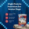 imageBlue Buffalo Wilderness Natural High Protein Wet Food for Senior Dogs Turkey ampamp Chicken 125oz Cans 12CountRed Meat  ChickenFree