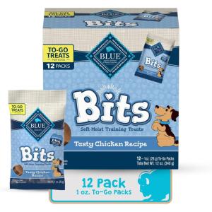 imageBlue Buffalo Bits Soft Dog Treats for Training Made With Natural Ingredients ampamp Enhanced with DHA Beef Recipe 19oz BagBLUE Bits  Chicken
