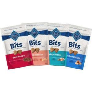 imageBlue Buffalo Bits Soft Dog Treats for Training Made With Natural Ingredients ampamp Enhanced with DHA Beef Recipe 19oz BagVariety Pack Beef  Salmon  Turkey  and Chicken