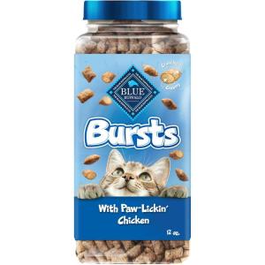 imageBlue Buffalo Bursts Crunchy ampamp Creamy Cat Treats Great for Training PawLickin Chicken 12oz TubChicken