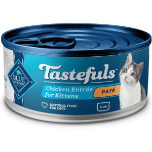 imageBlue Buffalo Tastefuls Wet Cat Food Pat for Kittens Made with Natural Ingredients  Chicken Entre 3oz Cans 24 count 