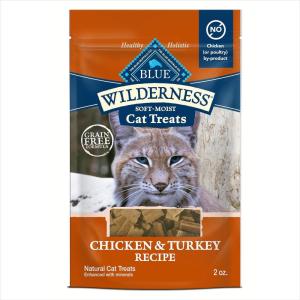 imageBlue Buffalo Wilderness Crunchy Cat Treats GrainFree Treats for Cats Made with Natural Ingredients Great for Training Tasty Chicken Flavor 12oz TubChicken  Turkey