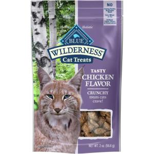 imageBlue Buffalo Wilderness Crunchy Cat Treats GrainFree Treats for Cats Made with Natural Ingredients Great for Training Tasty Chicken Flavor 12oz TubChicken