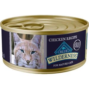 imageBlue Buffalo Wilderness HighProtein GrainFree Wet Food For Adult Cats 7 Chicken Recipe 55oz 24countChicken