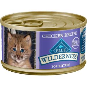imageBlue Buffalo Wilderness Natural High Protein Grain Free Salmon Pate Wet Food for Kittens 3 oz Case of 24Chicken
