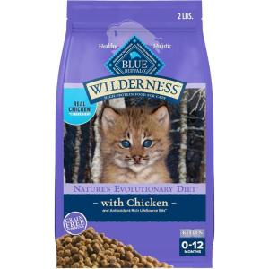 imageBlue Buffalo Wilderness Natural HighProtein Chicken Kitten Dry Cat Food 2 lbs