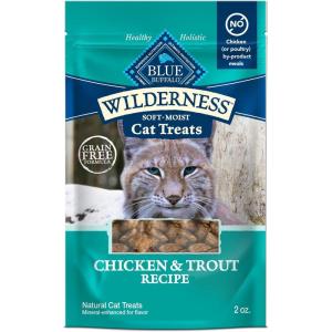 imageBlue Buffalo Wilderness Soft Cat Treats Made with Natural Ingredients Chicken ampamp Trout Recipe 2oz BagChicken  Trout