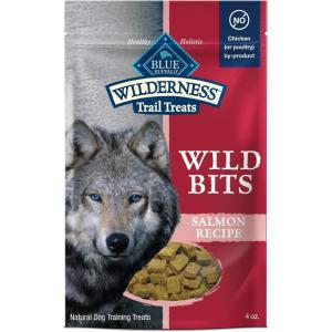 imageBlue Buffalo Wilderness Wild Bits Soft ampamp Chewy Training Treats for Dogs GrainFree Chicken Recipe 4oz BagSalmon