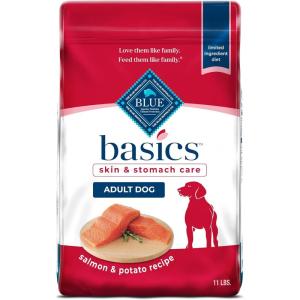 imageBlue Buffalo Basics Adult Dry Dog Food Skin ampamp Stomach Care Limited Ingredient Diet for Dogs Salmon Recipe 24lb BagSalmon  Potato