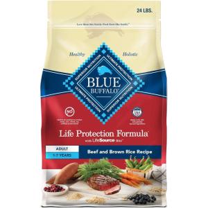 imageBlue Buffalo Life Protection Formula Adult Dry Dog Food Helps Build and Maintain Strong Muscles Made with Natural Ingredients Lamb ampamp Brown Rice Recipe 30lb BagBeef