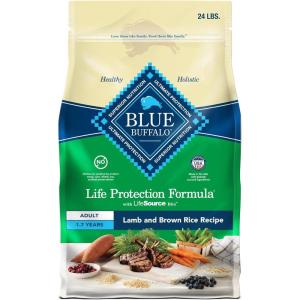 imageBlue Buffalo Life Protection Formula Adult Dry Dog Food Helps Build and Maintain Strong Muscles Made with Natural Ingredients Lamb ampamp Brown Rice Recipe 30lb BagLamb
