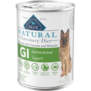 imageBlue Buffalo Natural Veterinary Diet Gastrointestinal Support Wet Dog Food Veterinarian Prescription Required Chicken 125oz Cans 12 Count