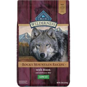 imageBlue Buffalo Wilderness Adult HighProtein Dry Dog Food with Real Salmon GrainFree Made in the USA with Natural Ingredients Salmon 24lb BagBison