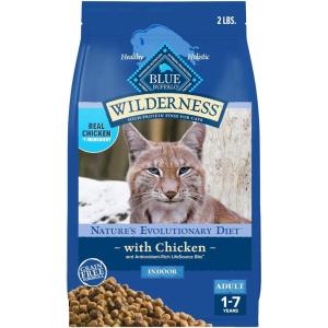 imageBlue Buffalo Wilderness Natures Evolutionary Diet HighProtein GrainFree Natural Dry Food for Adult Cats Chicken 11lb BagChicken