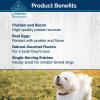 imageBlue Buffalo Delights Natural Adult Small Breed Wet Dog Food Variety Pack Made with Natural Ingredients Filet Mignon Flavor Pat ampamp Porterhouse Flavor Pat 35oz Cups 12 Count 6 of EachBacon  Egg  Cheese