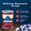 imageBlue Buffalo Homestyle Recipe Adult Wet Dog Food Made with Natural Ingredients Beef Dinner With Garden Vegetables 125oz Cans 12 CountBeef