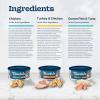 imageBlue Buffalo Tastefuls Natural Flaked Wet Cat Food Variety Pack Tuna Chicken and Fish ampamp Shrimp Entres in Gravy 55oz Cans 12 Count  4 of EachChicken  Turkey  Chicken  Ocean Fish  Tuna