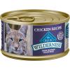 imageBlue Buffalo Wilderness Natural Wet Cat Food Pat HighProtein ampamp GrainFree Recipe Chicken 55oz Cans 24 CountChicken