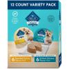 imageBlue Buffalo Delights Natural Adult Small Breed Wet Dog Food Variety Pack Made with Natural Ingredients Filet Mignon Flavor Pat ampamp Porterhouse Flavor Pat 35oz Cups 12 Count 6 of EachRoasted Turkey  Grilled Chicken