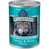 imageBlue Buffalo Wilderness Adult Wet Dog Food HighProtein ampamp GrainFree Made with Natural Ingredients Salmon ampamp Chicken Grill 125oz Cans 12 CountTrout  Chicken