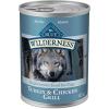 imageBlue Buffalo Wilderness Adult Wet Dog Food HighProtein ampamp GrainFree Made with Natural Ingredients Salmon ampamp Chicken Grill 125oz Cans 12 CountTurkey  Chicken